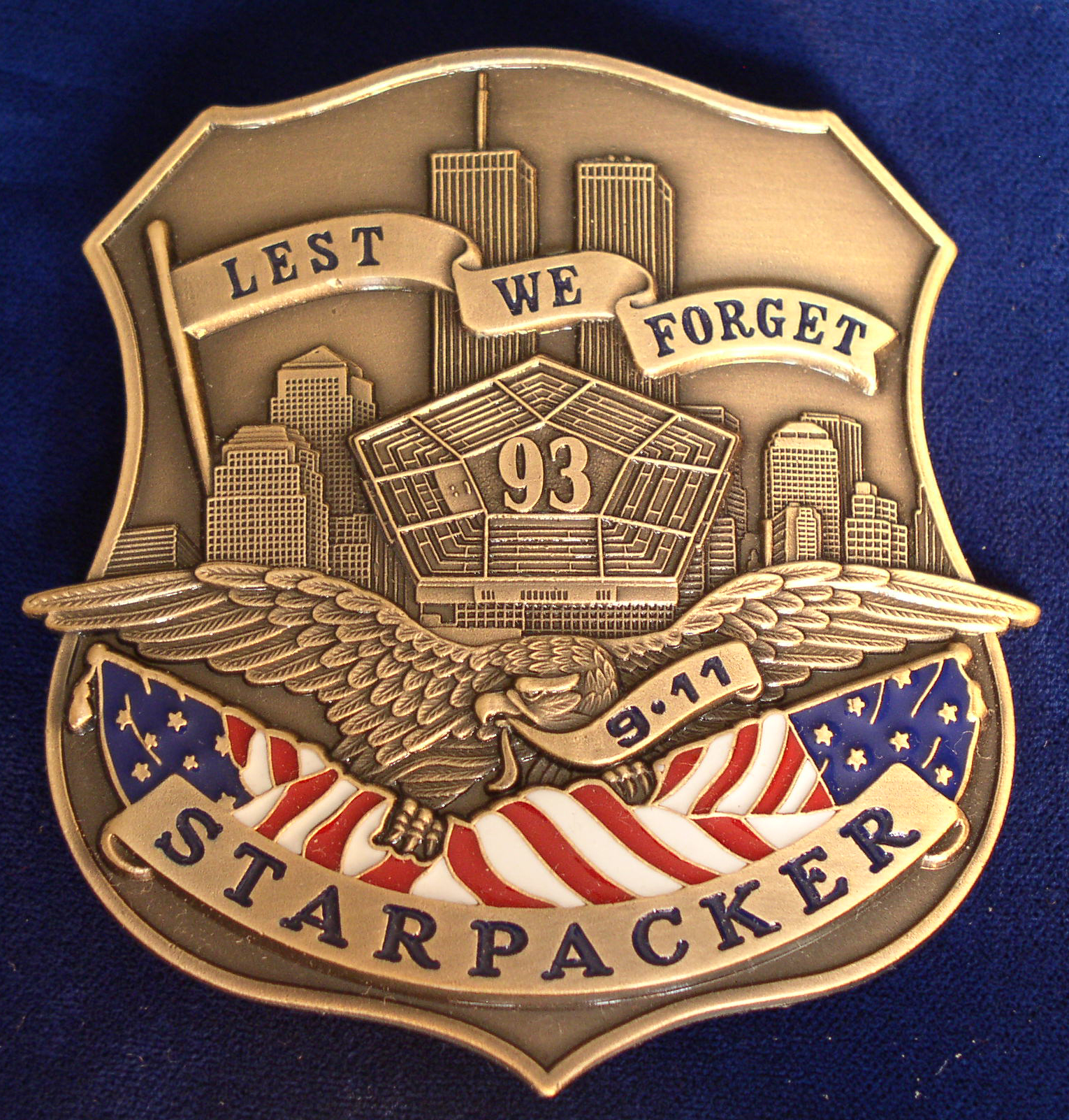 StarPacker's 911 Remembrance Shied badge