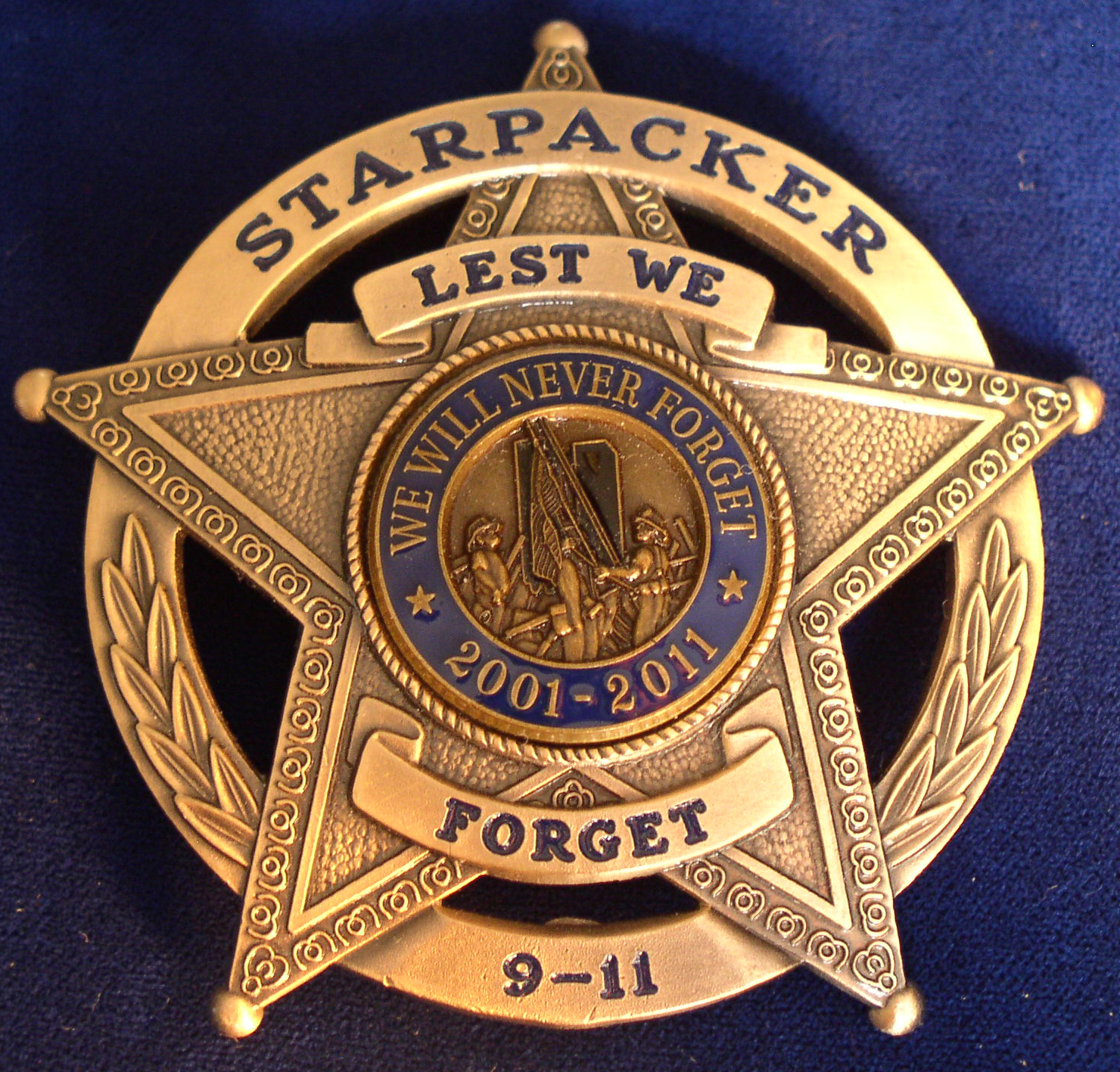 StarPacker's 911 Remembrance Star badge