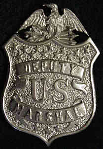 The 1920 Deputy US Marshal Badge